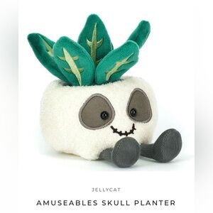 Jellycat Amuseables Skull Planter Plush